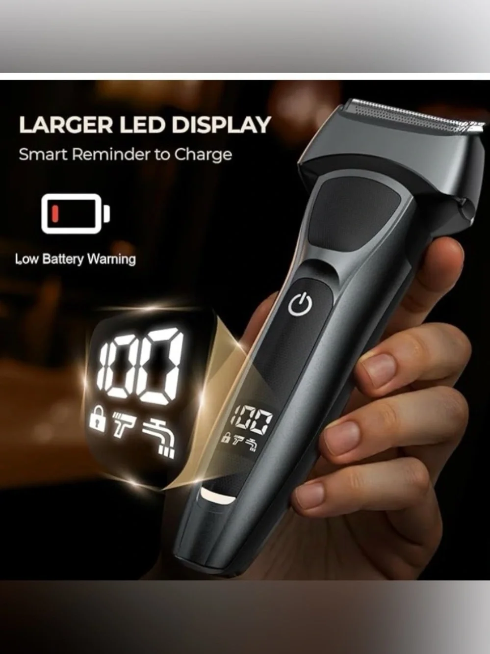 🆕Electric Razor for Men: Rechargeable Foil Shavers - Wet & Dry Shaver for Face